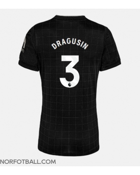 Billige Fotballdrakt Tottenham Hotspur Radu Dragusin #3 Replika Bortedrakt Dame 2025-26 Kortermet Billige Fotballdrakt Tottenham Hotspur Radu Dragusin #3 Replika Bortedrakt Dame 2025-26 Kortermet